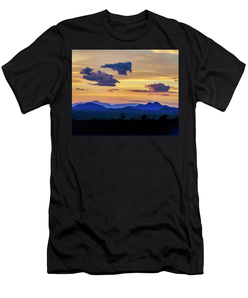 Saguaro T-Shirt featuring the photograph Bastard blues by Micah Offman