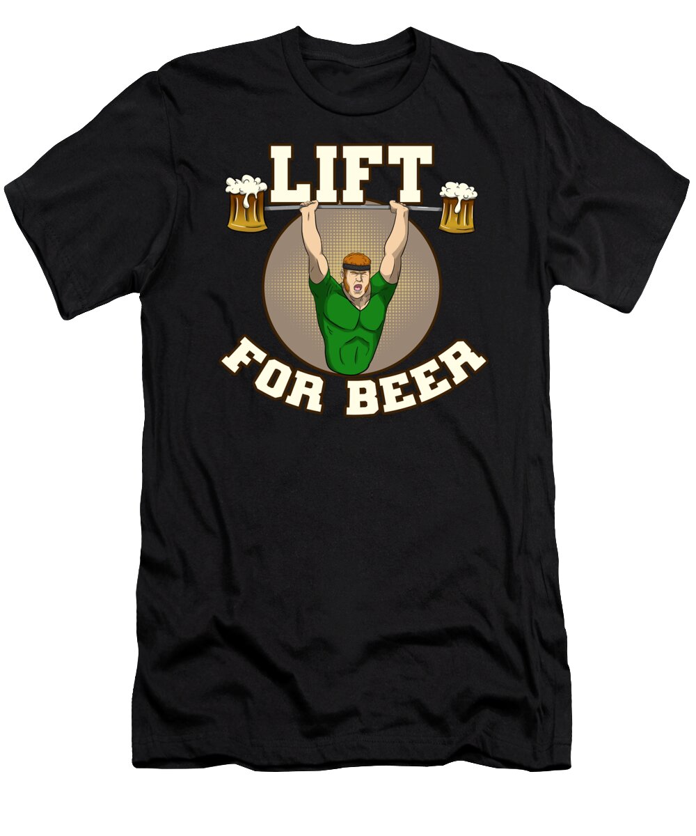 Beer Fitness T-Shirt featuring the digital art Beer Fitness by Steven Zimmer