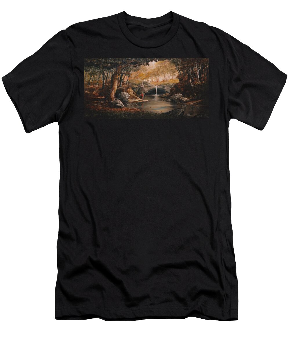 Kentucky T-Shirt featuring the painting Best Friends by Duane R Probus