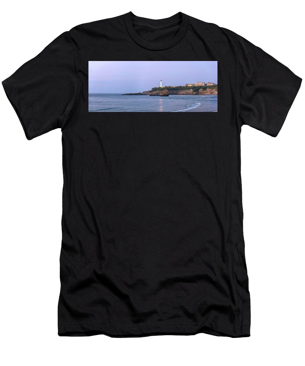 Biarritz Lighthouse T-Shirt featuring the photograph Biarritz Lighthouse by Weston Westmoreland