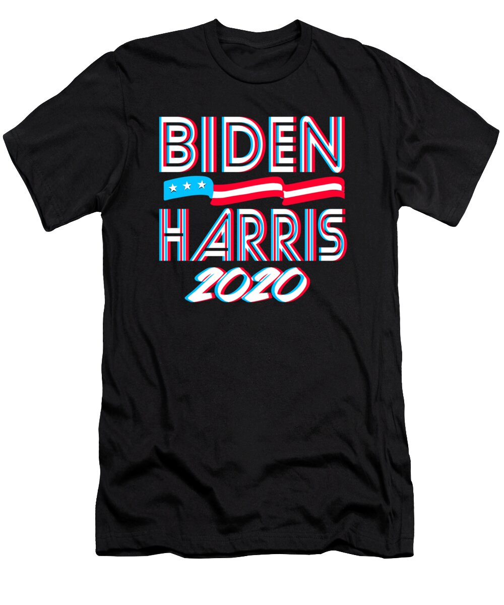 Cool T-Shirt featuring the digital art Biden Harris For President 2020 by Flippin Sweet Gear