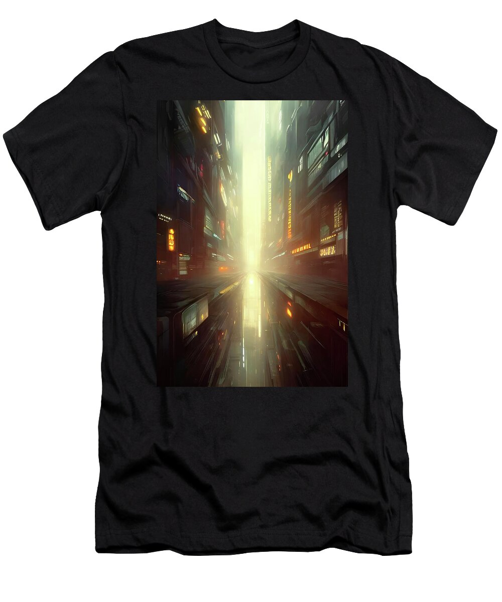 Blade Runner T-Shirt featuring the digital art Blade Runner Nexus 13 by Fred Larucci