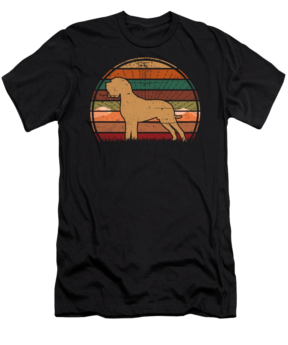 Bloodhound T-Shirt featuring the digital art Bloodhound Sunset by Filip Schpindel
