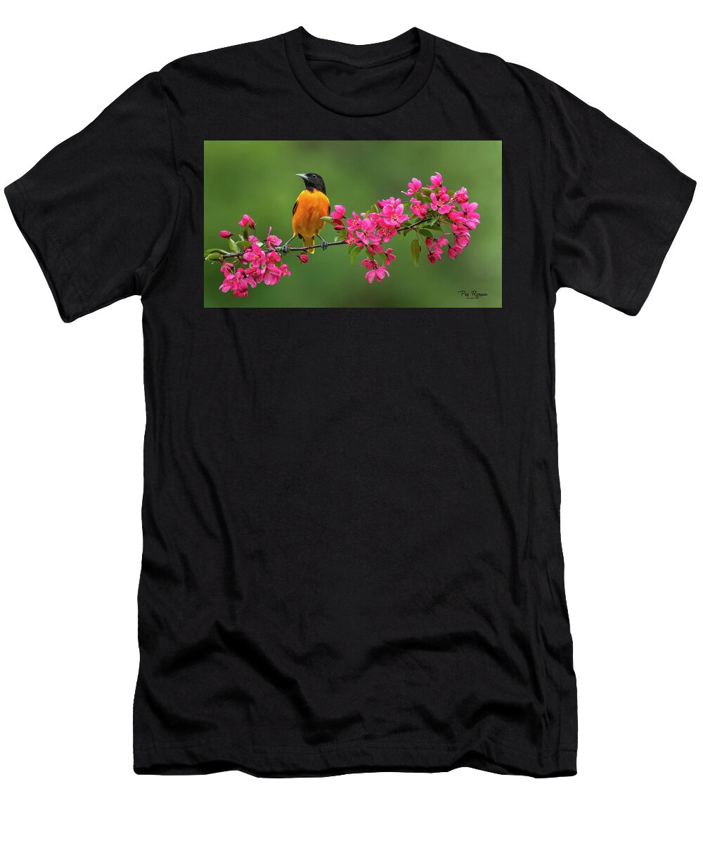 Bird T-Shirt featuring the photograph Blossom Bird by Peg Runyan