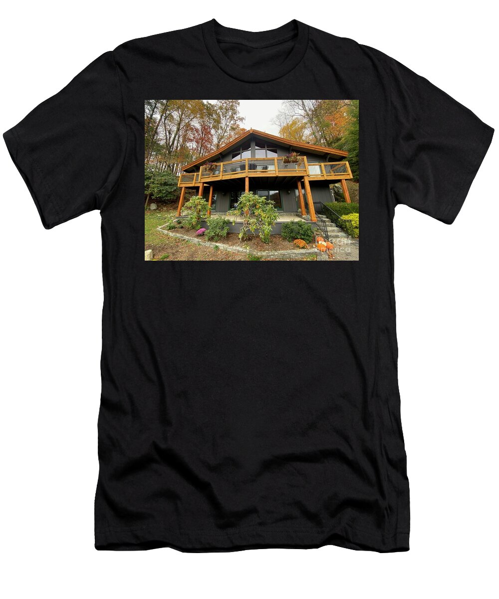 House T-Shirt featuring the photograph Bluestone Chalet Boone, North Carolina by Catherine Ludwig Donleycott