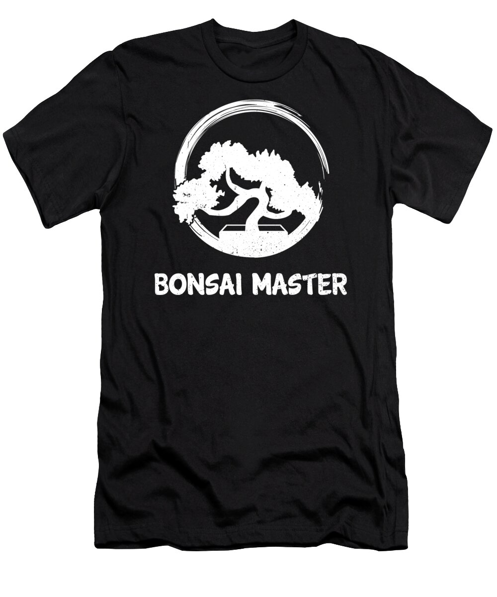 Bonsai T-Shirt featuring the digital art Bonsai Master Cool Japanese Tree Planting Gift by Haselshirt