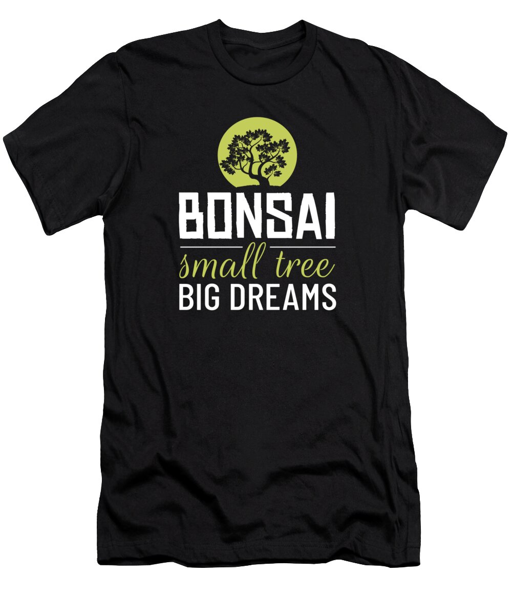 Bonsai T-Shirt featuring the photograph Bonsai Small Tree Tree Zen by Mooon Tees