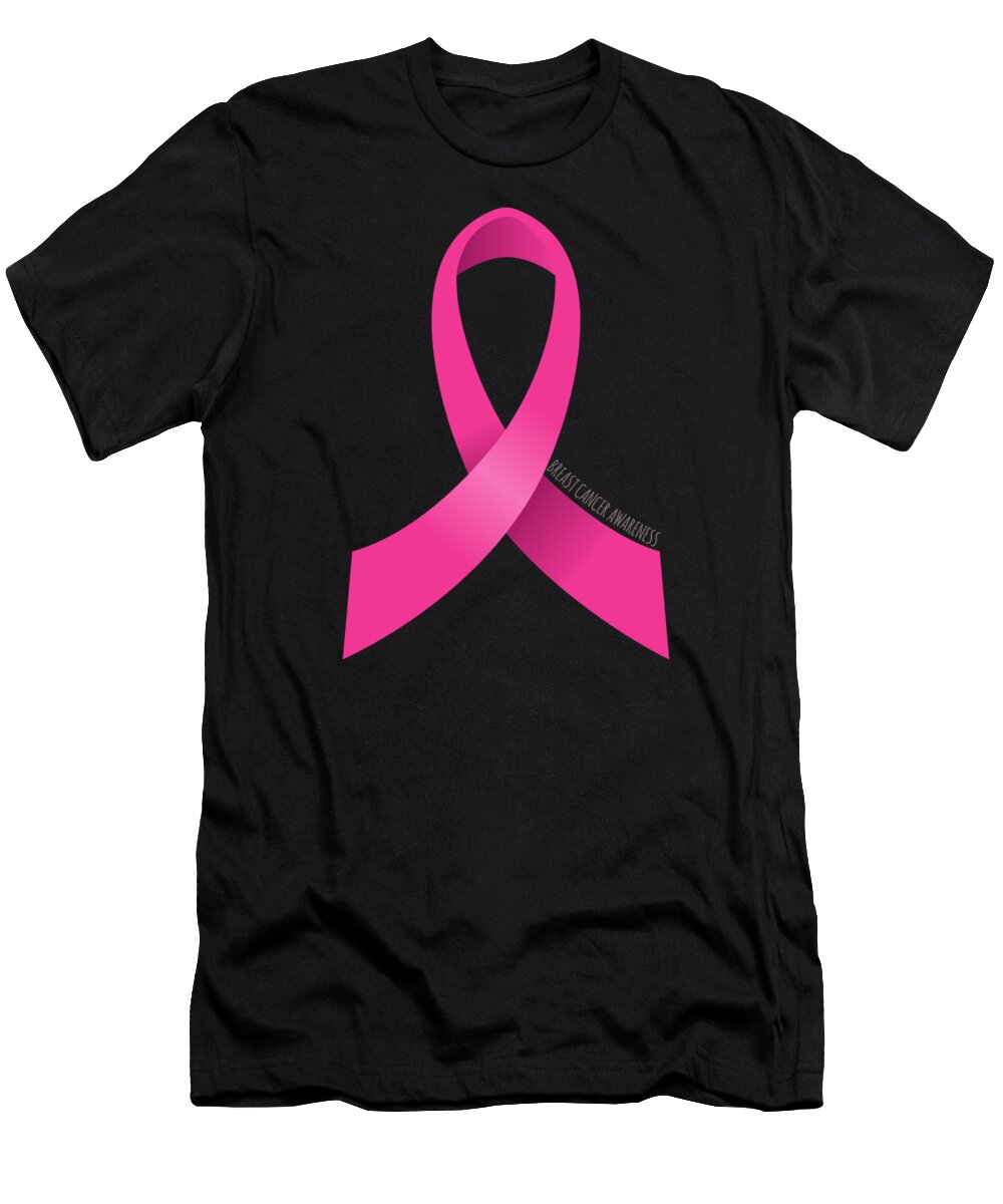 Funny T-Shirt featuring the digital art Breast Cancer Awareness by Flippin Sweet Gear