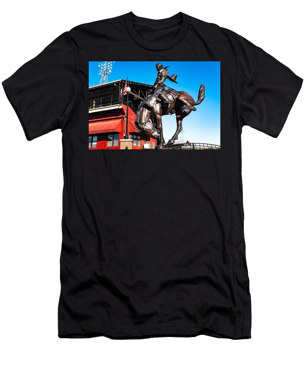 Bronc Rider T-Shirt featuring the photograph Bronc Rider by Tom Cochran
