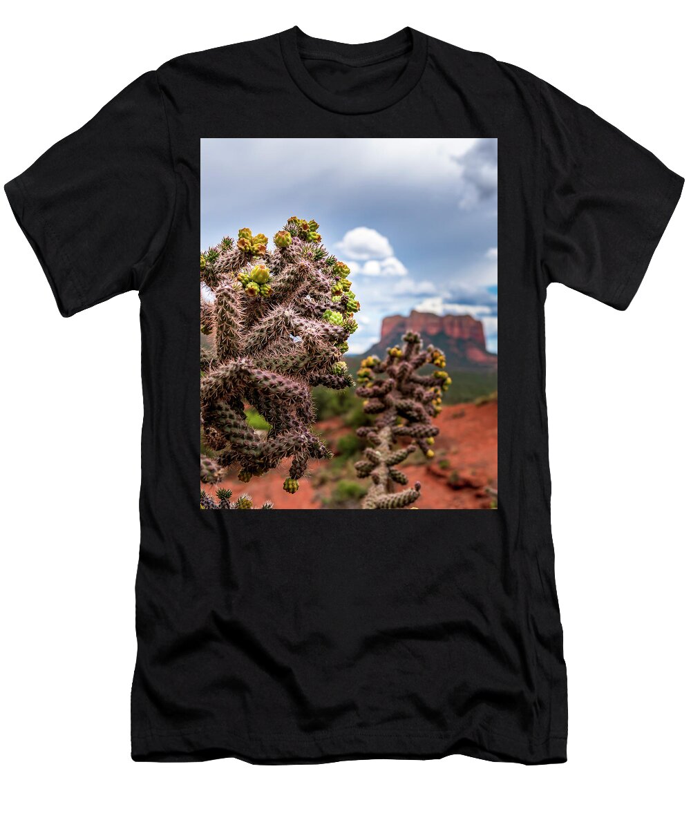 Desert T-Shirt featuring the photograph Budding Desert Flora by Michael Smith