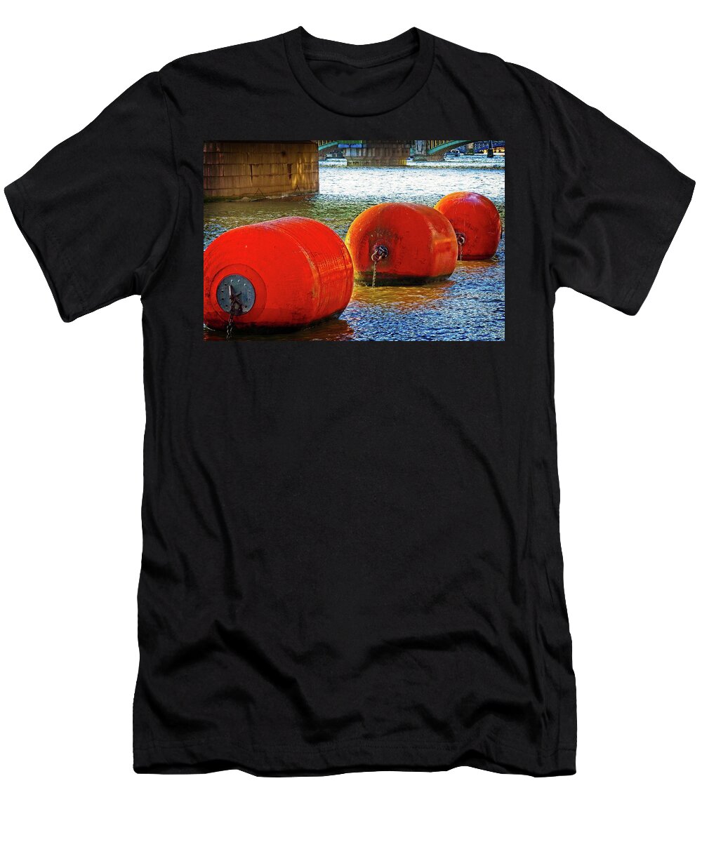 Floating T-Shirt featuring the photograph Buoys Ahoy by David Desautel