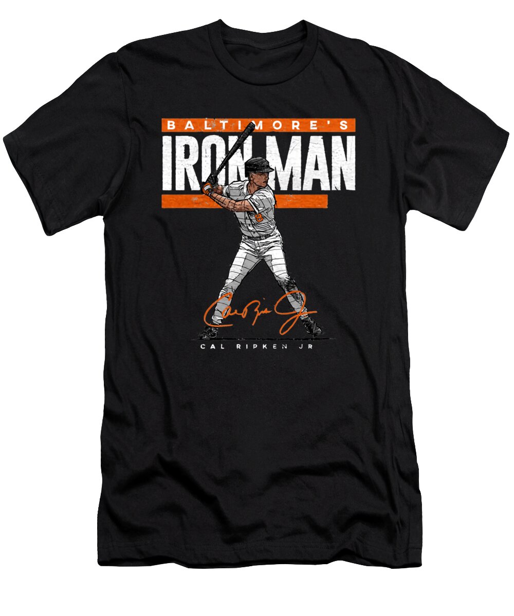 Cal Ripken Iron Man T-Shirt featuring the digital art Cal Ripken Iron Man by Kelvin Kent