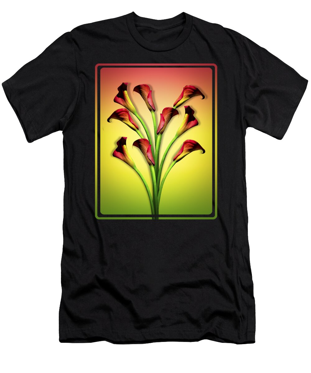 Calla Lily T-Shirt featuring the photograph Calla Lily Beautiful Flowers by Mark Ashkenazi