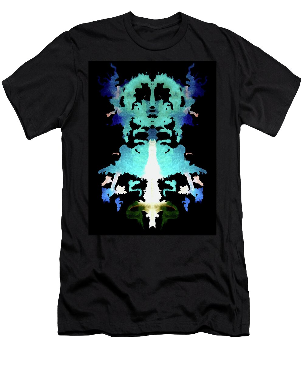 Abstract T-Shirt featuring the painting Capricorn Healing by Stephenie Zagorski