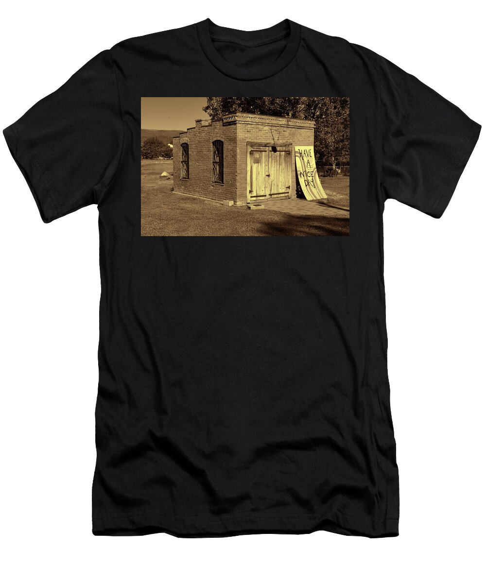 Jail T-Shirt featuring the photograph Carbondale Jail art gallery by Cathy Anderson