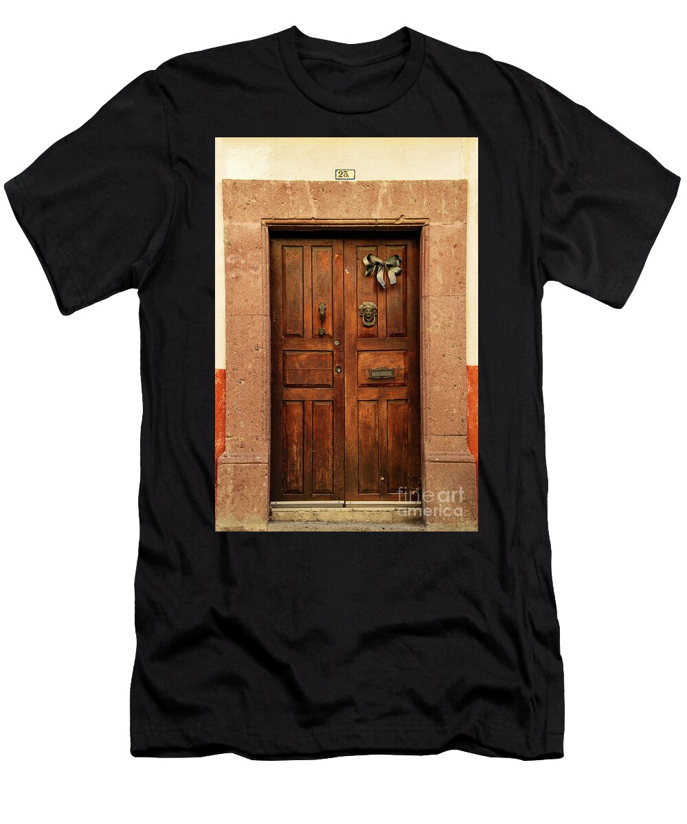 San Miguel De Allende T-Shirt featuring the photograph Casa Number 25 in San Miguel de Allende by Bob Phillips
