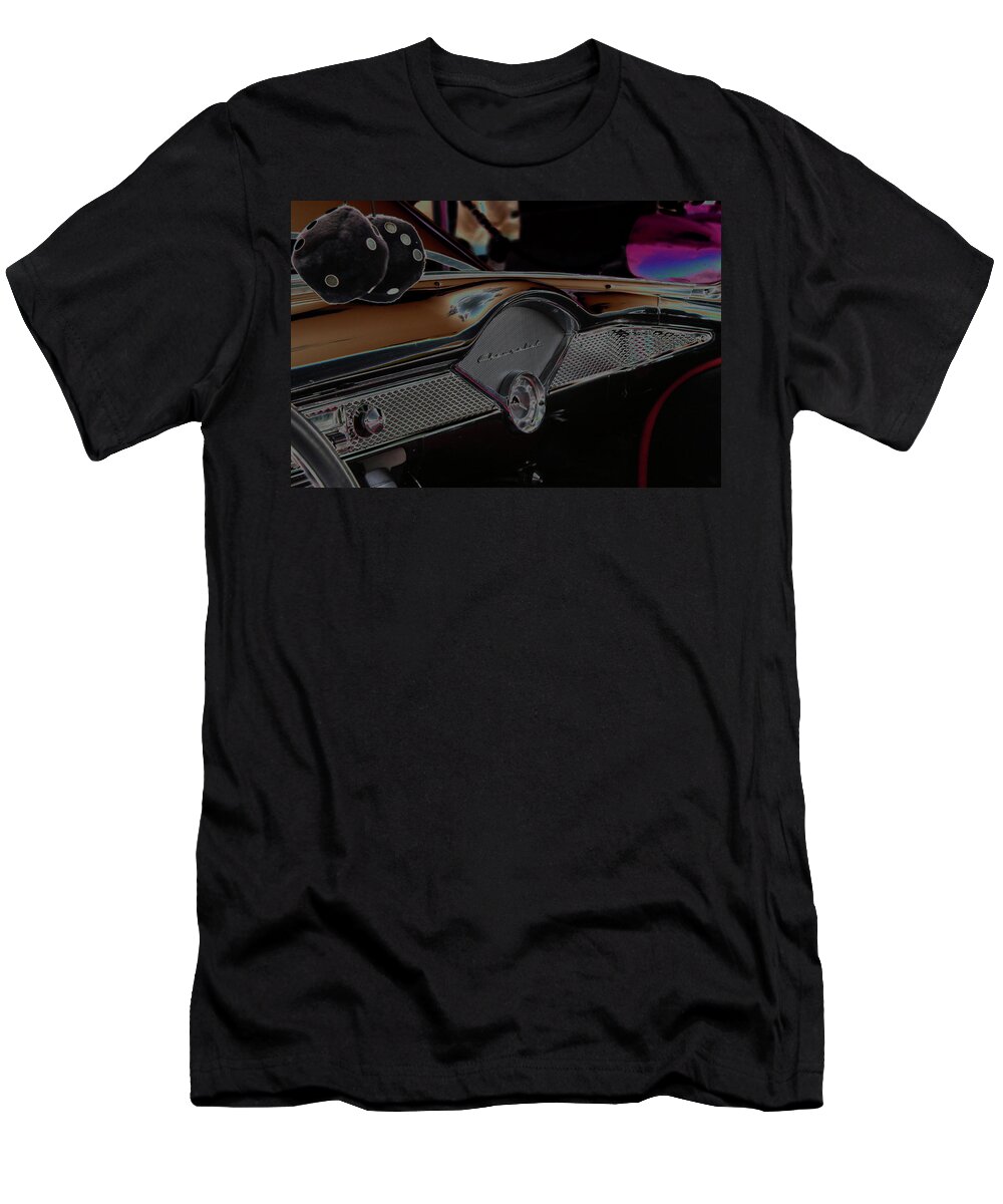Car T-Shirt featuring the photograph Chevy Dash by Carolyn Stagger Cokley