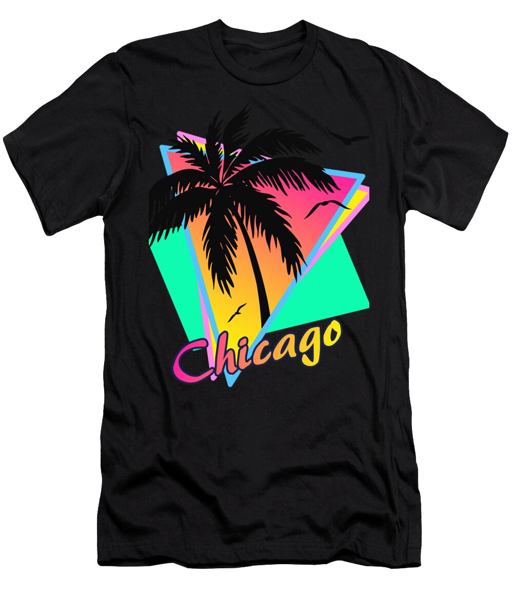 Chicago T-Shirt featuring the digital art Chicago by Filip Schpindel