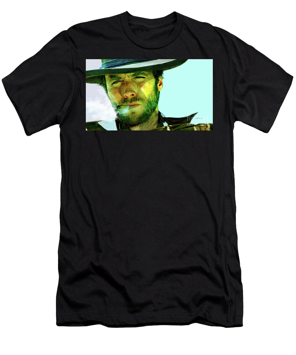 Spaghetti Western Movie Star Clint Go Ahead Make My Day Graphic Art T Shirt 