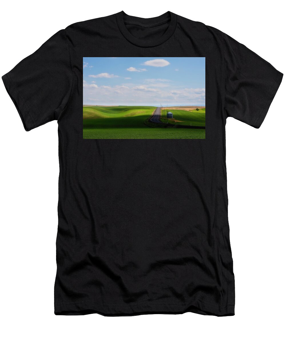 Palouse T-Shirt featuring the photograph Clouds and Shadows by Ryan Manuel