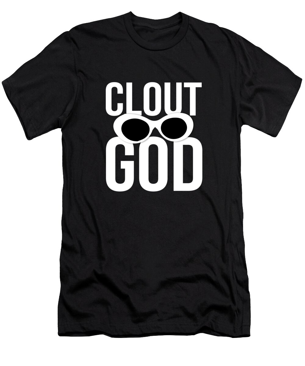 Clout God Funny Sunglasses Rappers T-Shirt by Noirty Designs - Pixels