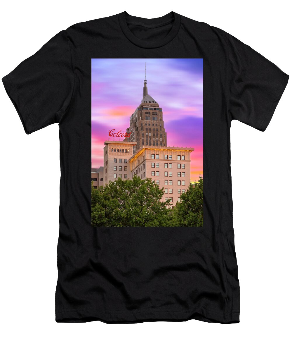 Oklahoma T-Shirt featuring the photograph Colcord II by Ricky Barnard
