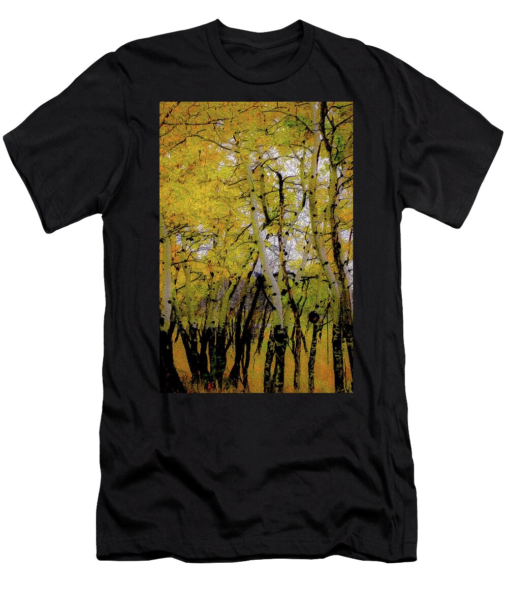 Birch T-Shirt featuring the photograph Colorado Birch by Patricia Dennis