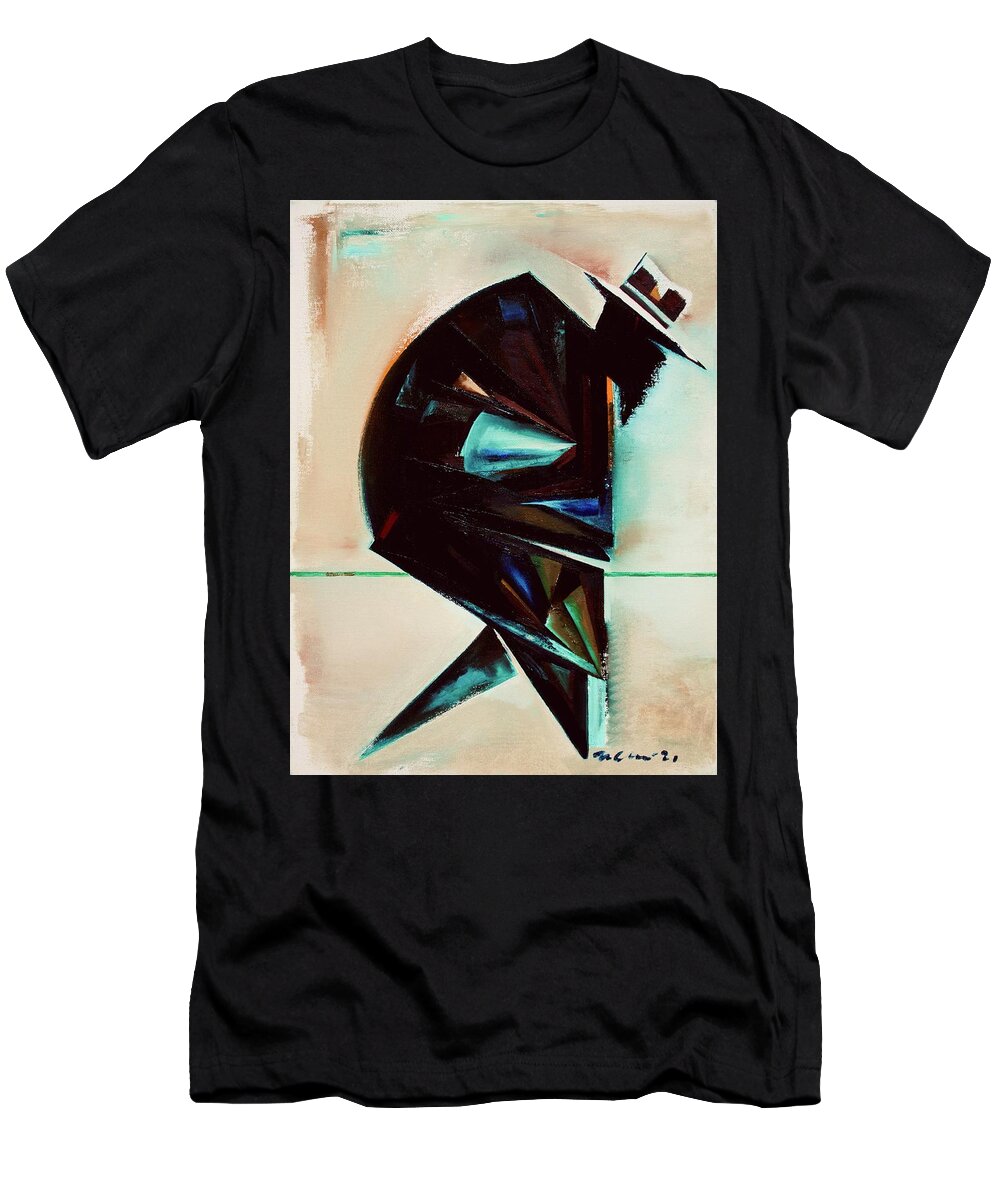 Jazz T-Shirt featuring the painting Coming On The Hudson by Martel Chapman