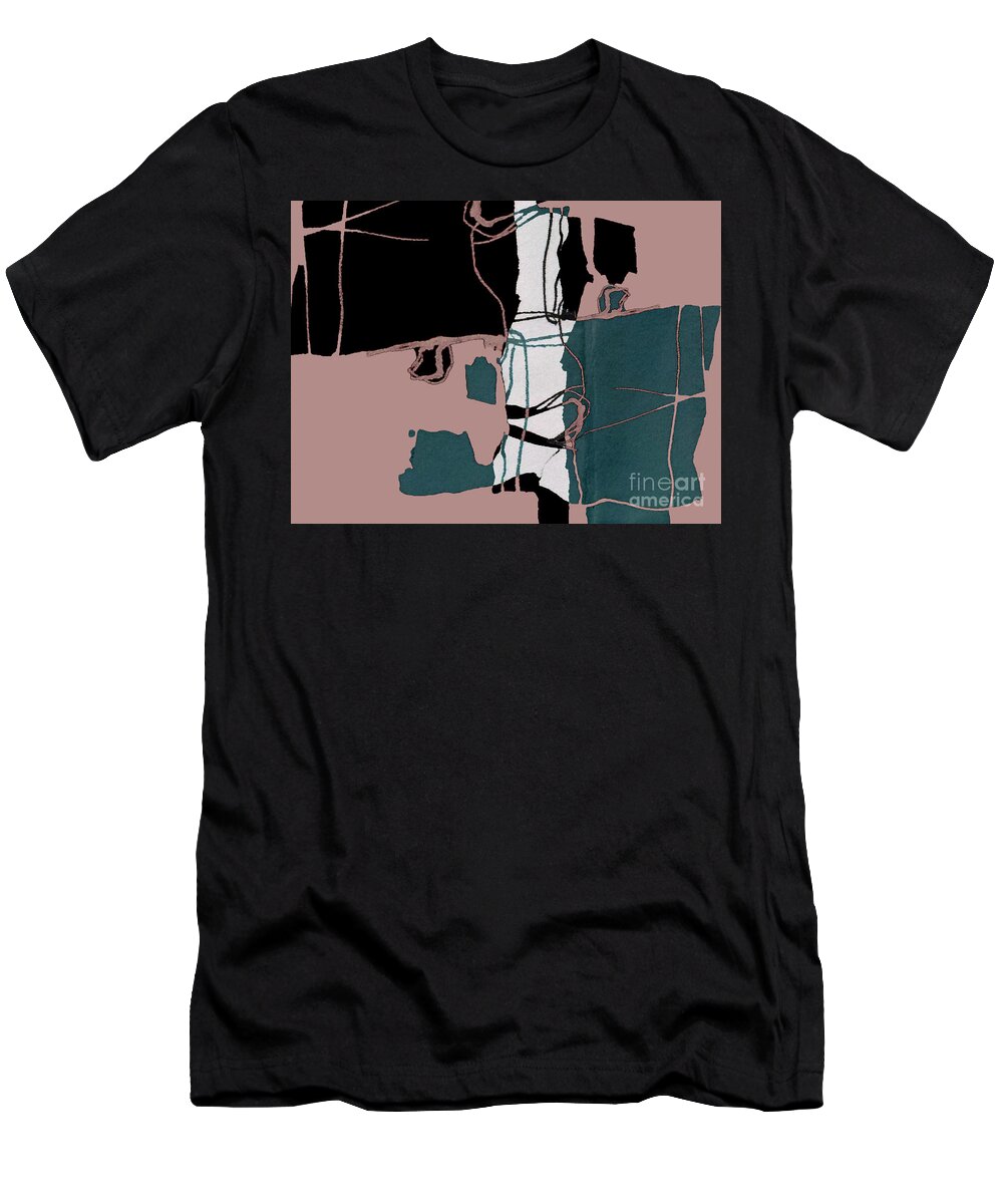 Contemporary Art T-Shirt featuring the digital art Confinement by Jeremiah Ray