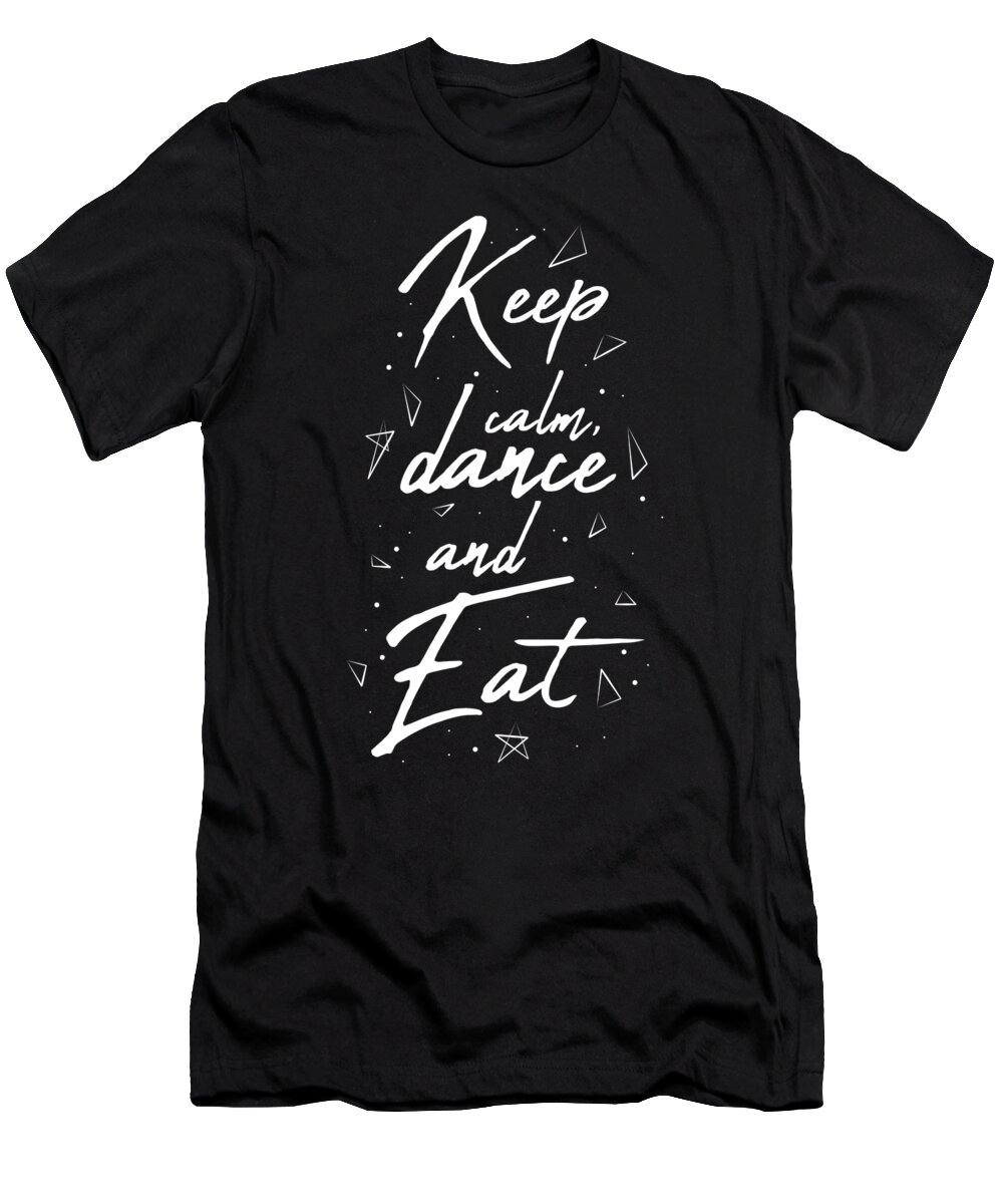 Food T-Shirt featuring the digital art Cool Dancing Food Breakdance Ballet Bboy Gift by Alessandra Roth