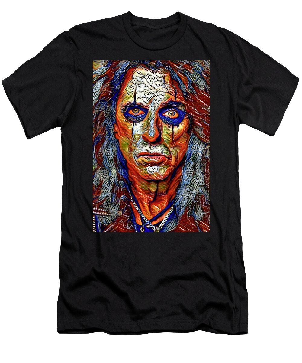 Cooper T-Shirt featuring the digital art Cooper by Fred Larucci