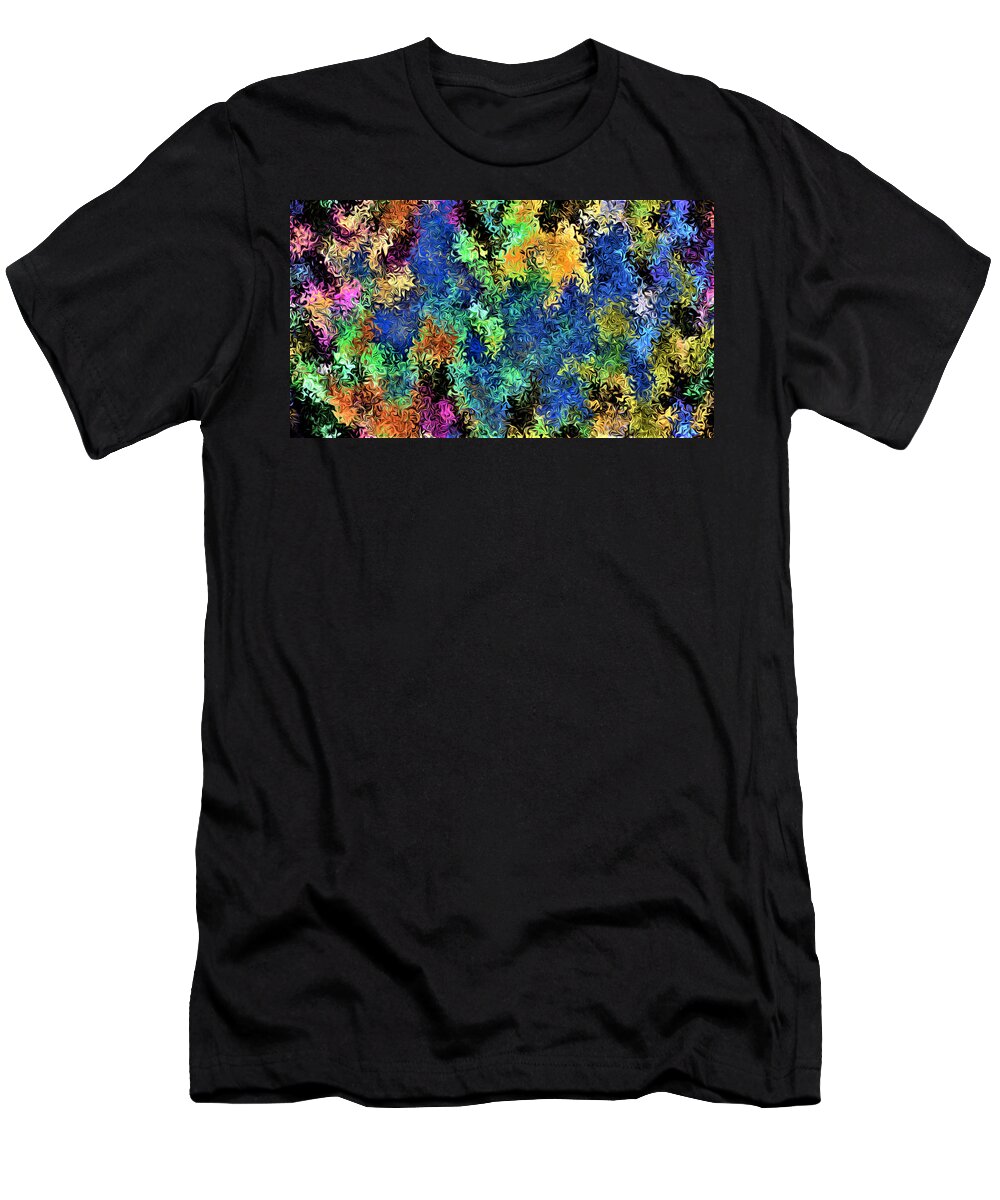 Abstract T-Shirt featuring the digital art Coral Reef - Abstract by Ronald Mills