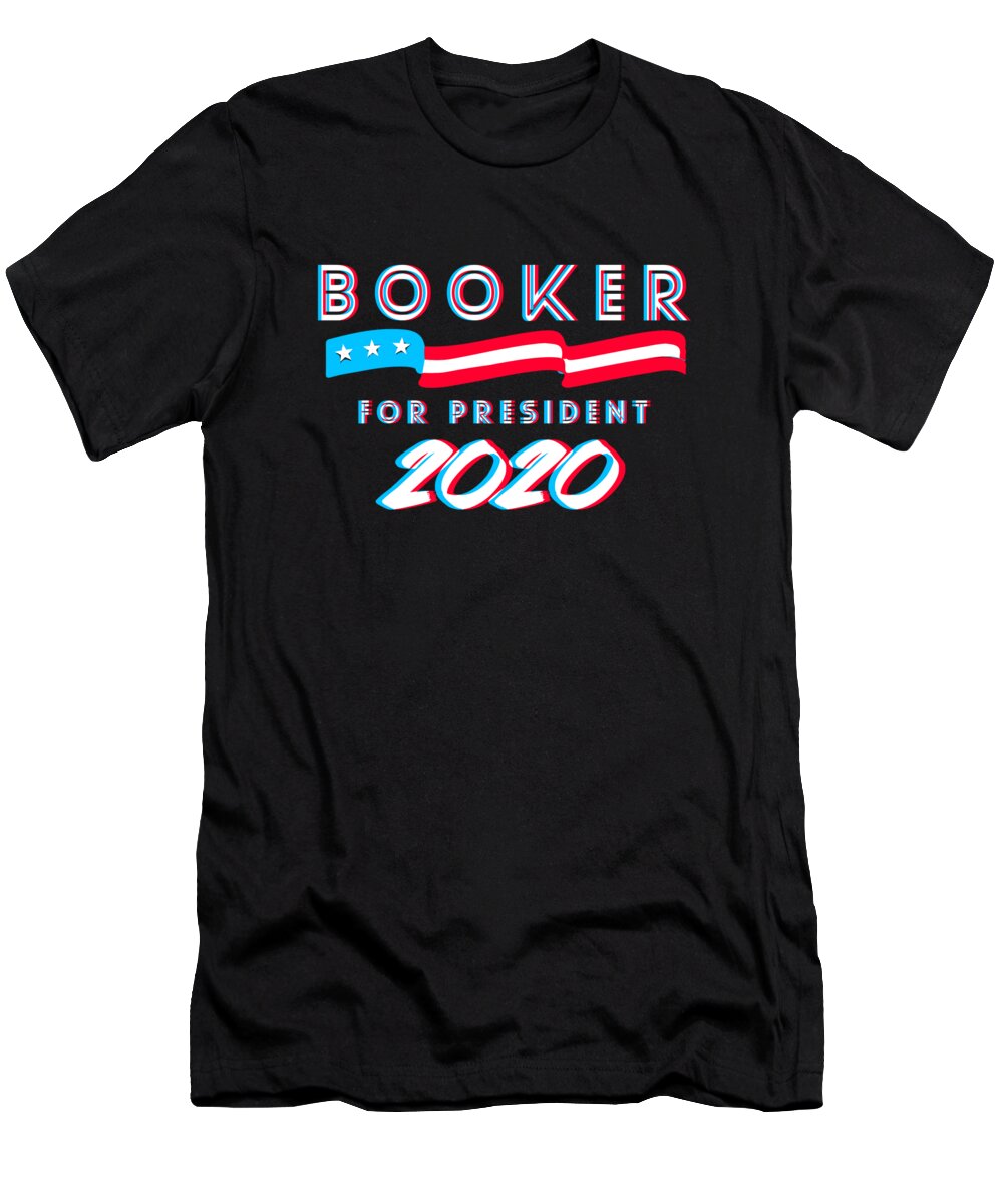 Election T-Shirt featuring the digital art Corey Booker For President 2020 by Flippin Sweet Gear
