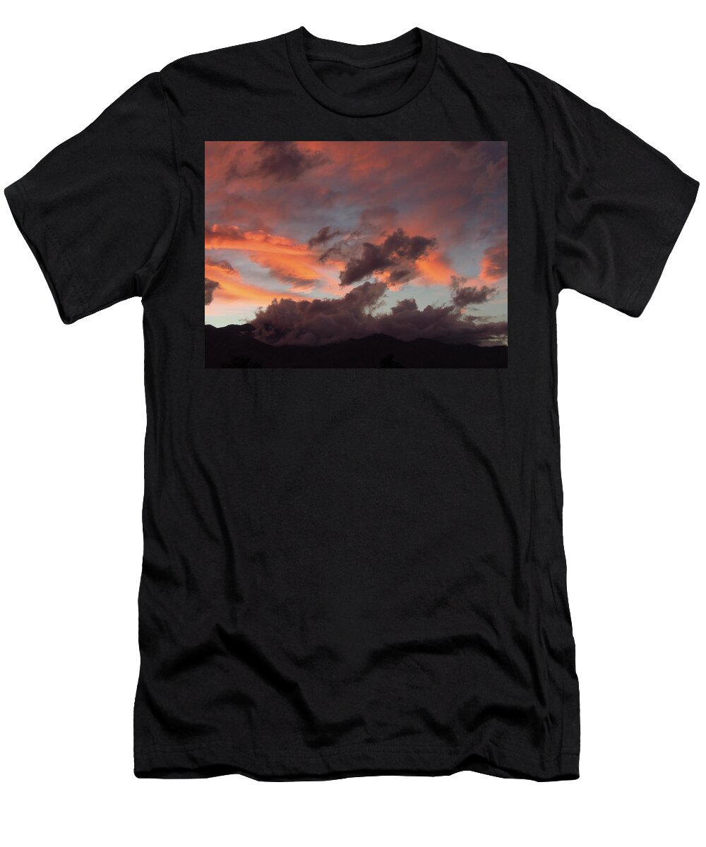 Landscape T-Shirt featuring the photograph Cotton Candy Sky, VIII by Leslie Porter