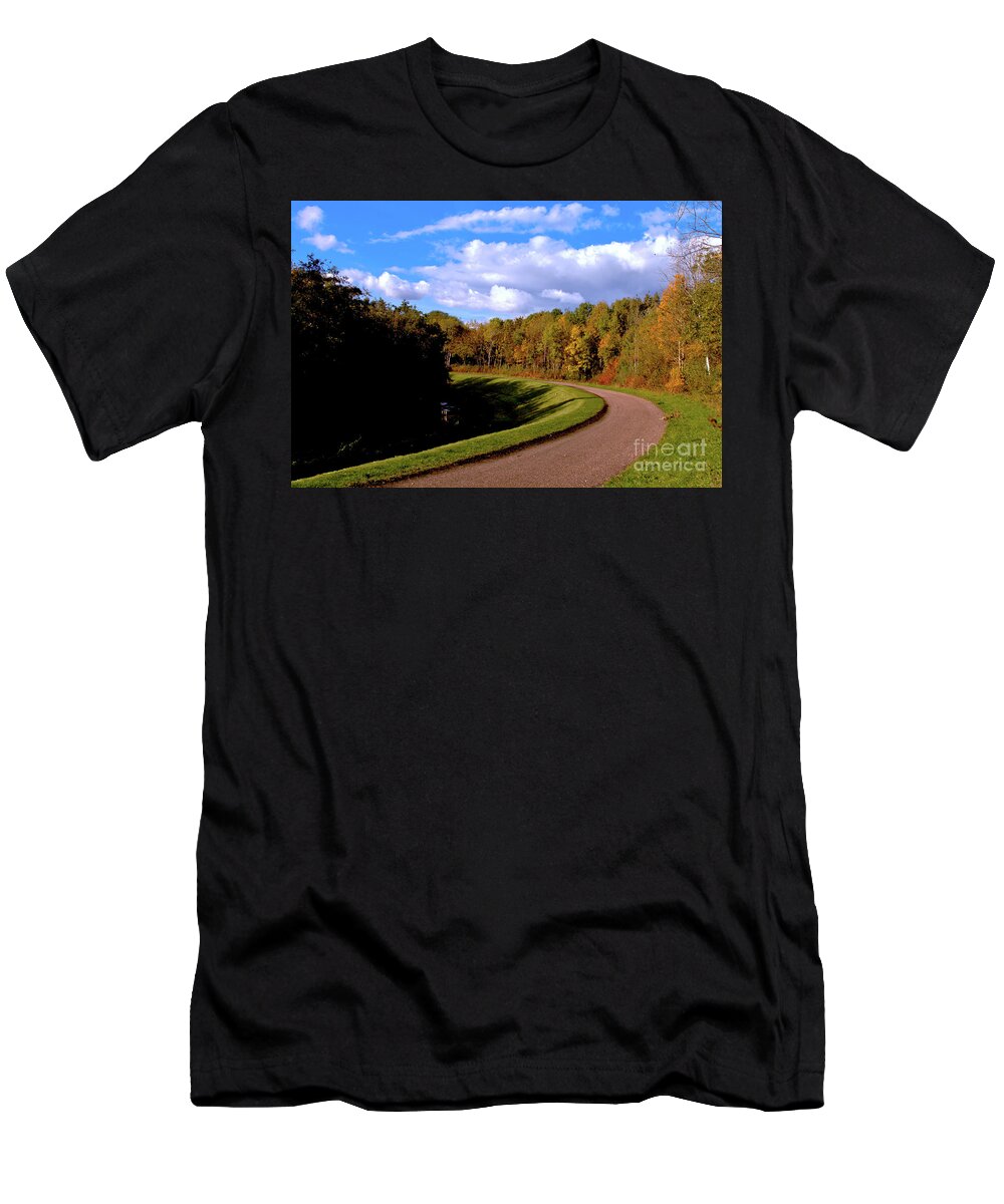 Nature T-Shirt featuring the photograph Country Road by Baggieoldboy