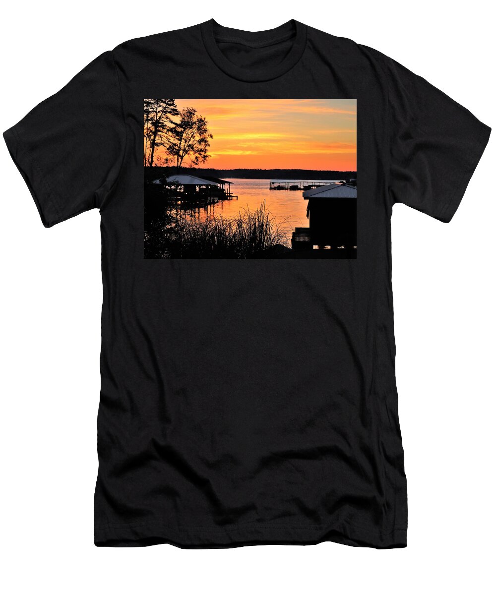 Orange T-Shirt featuring the photograph Cove Color Morning by Ed Williams