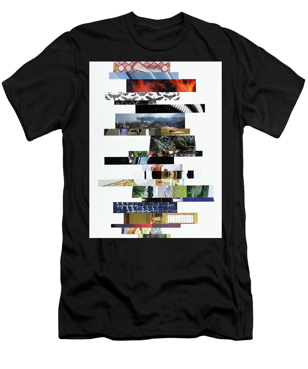Collage T-Shirt featuring the photograph Crosscut#120v by Robert Glover