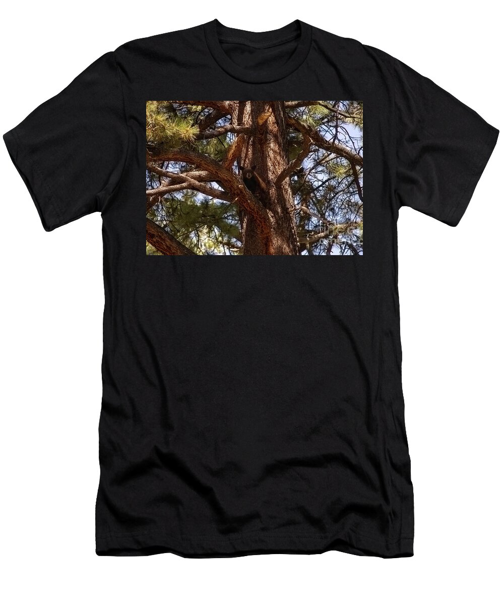 Wildlife T-Shirt featuring the photograph cub in El Dorado National Forest, California, U.S.A. by PROMedias US