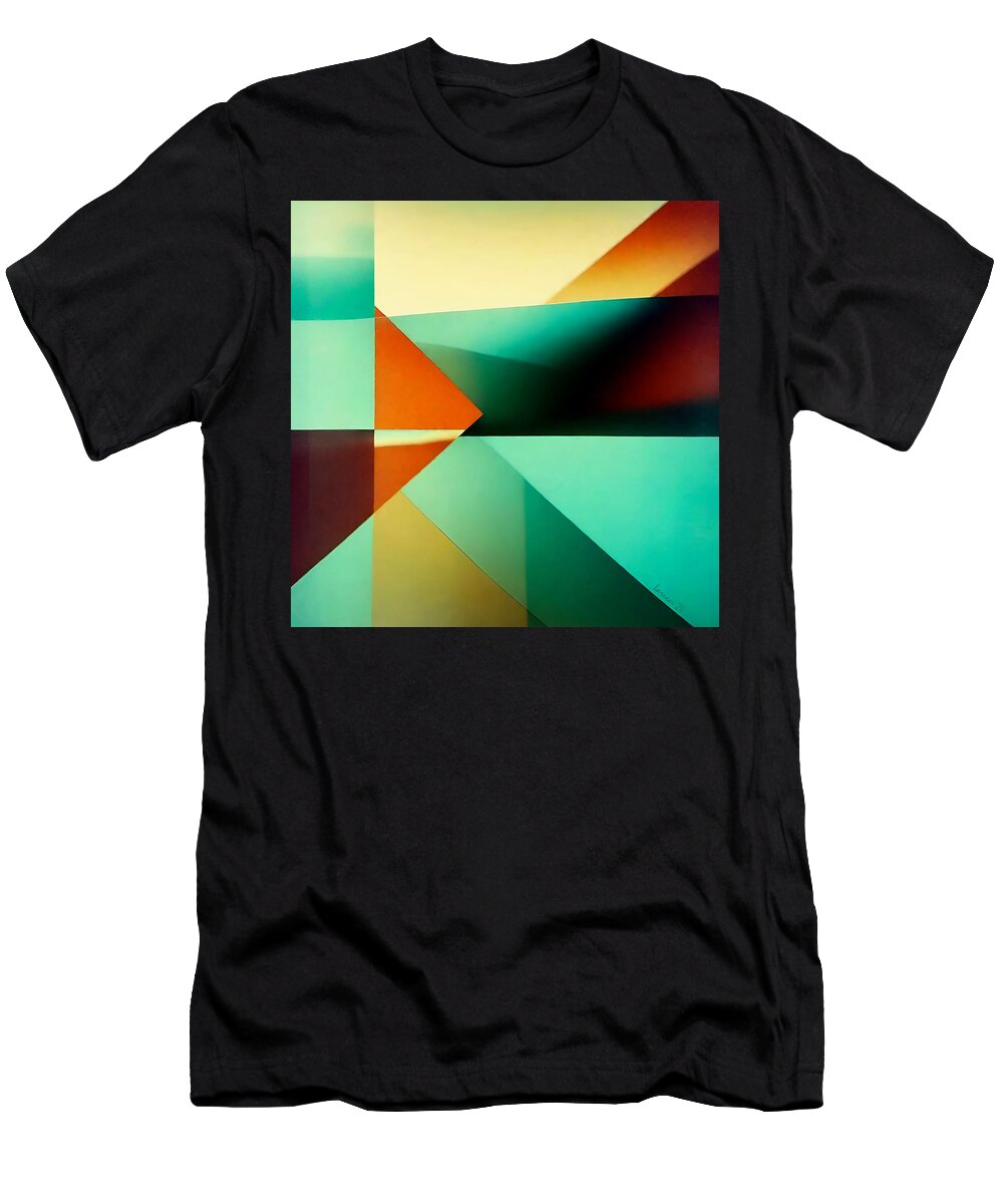 Art T-Shirt featuring the digital art Cube - No.8 by Fred Larucci