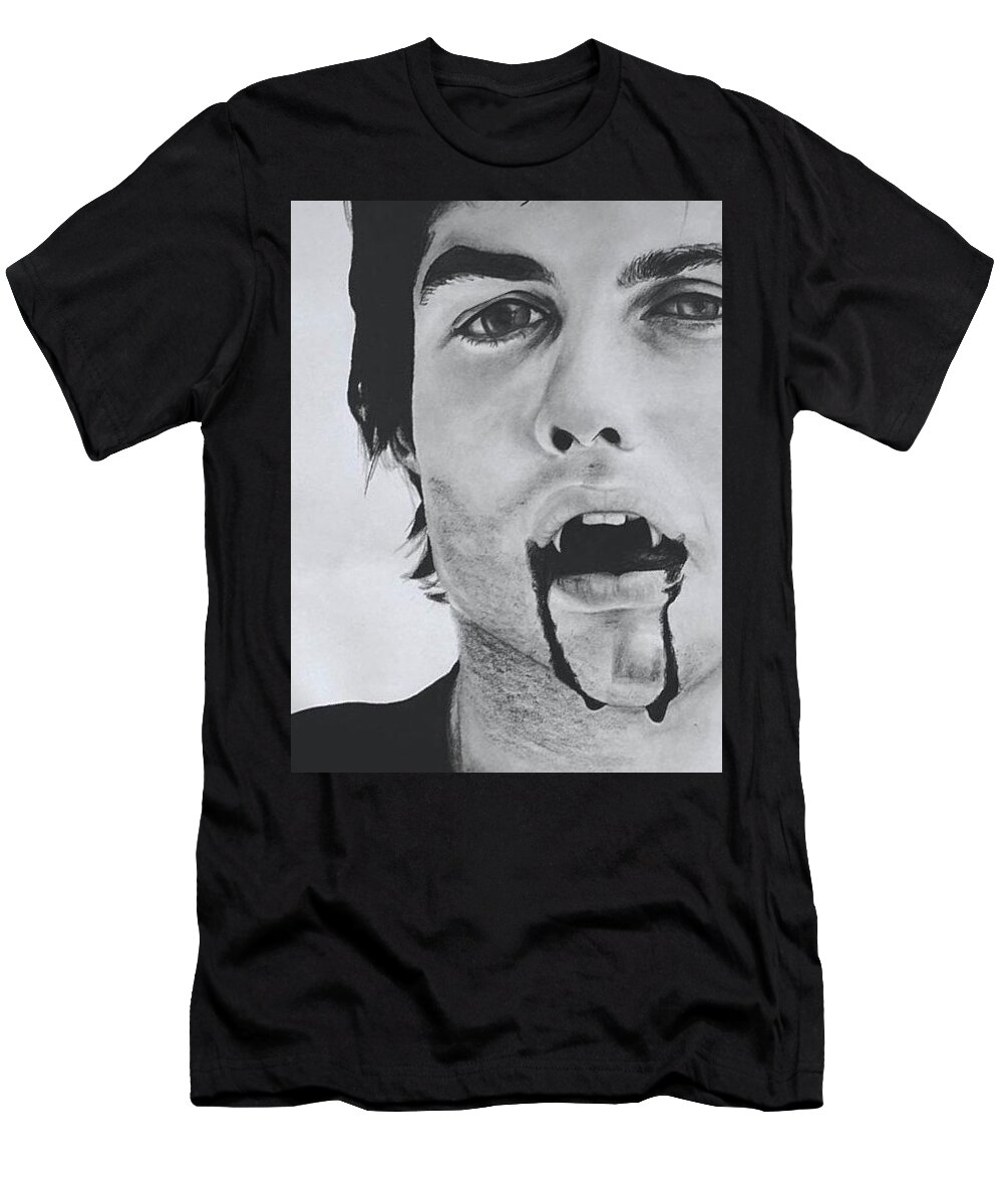 Damon Salvatore T-Shirt by Camila - Art