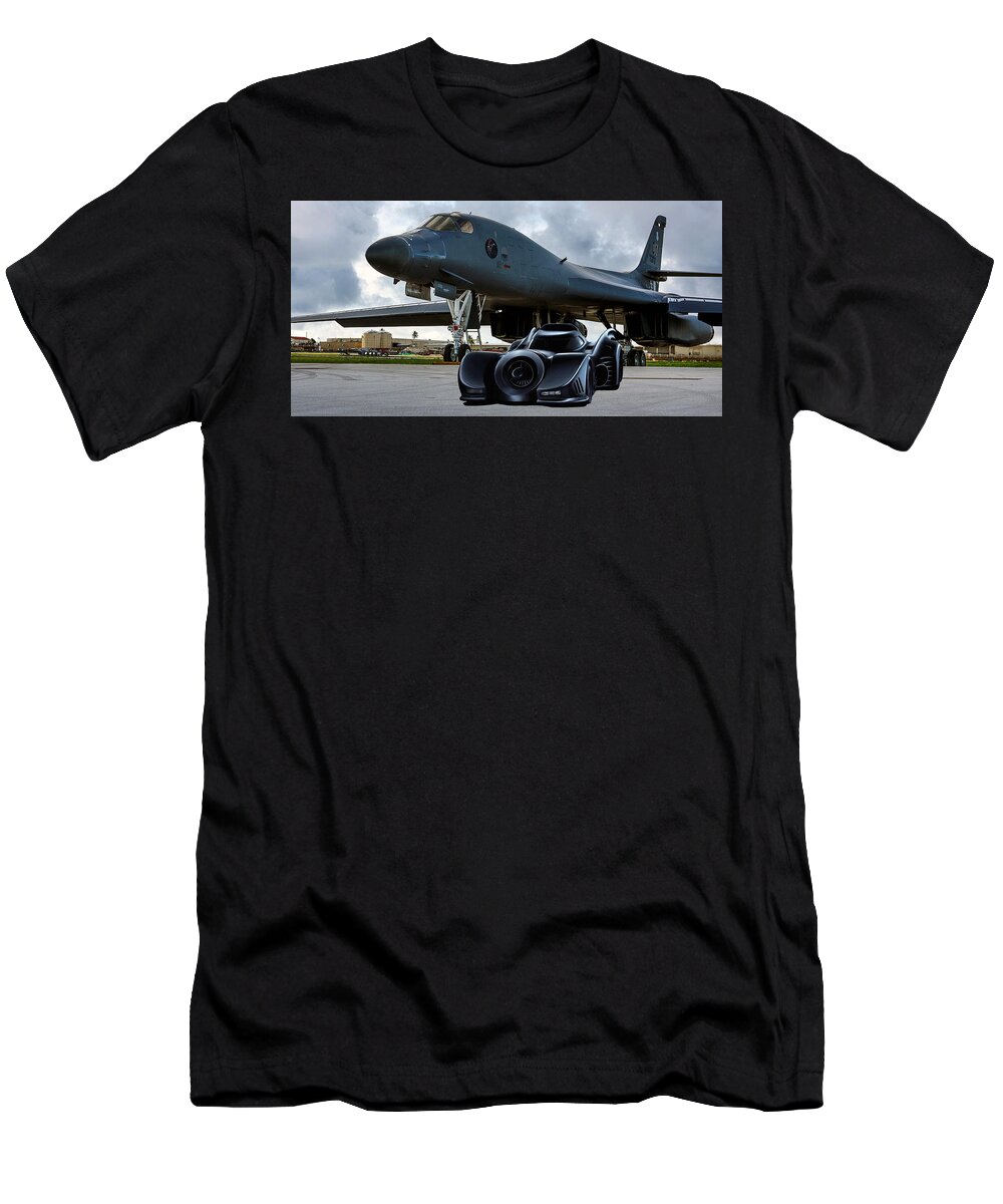 Aviation T-Shirt featuring the digital art Dark Knight Of Dyess by Peter Chilelli