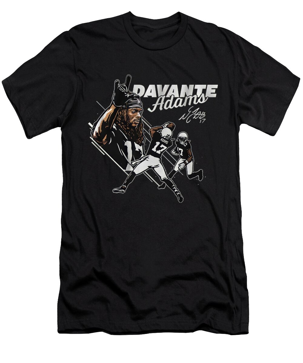 Davante Adams T-Shirt featuring the digital art Davante Adams by Kelvin Kent