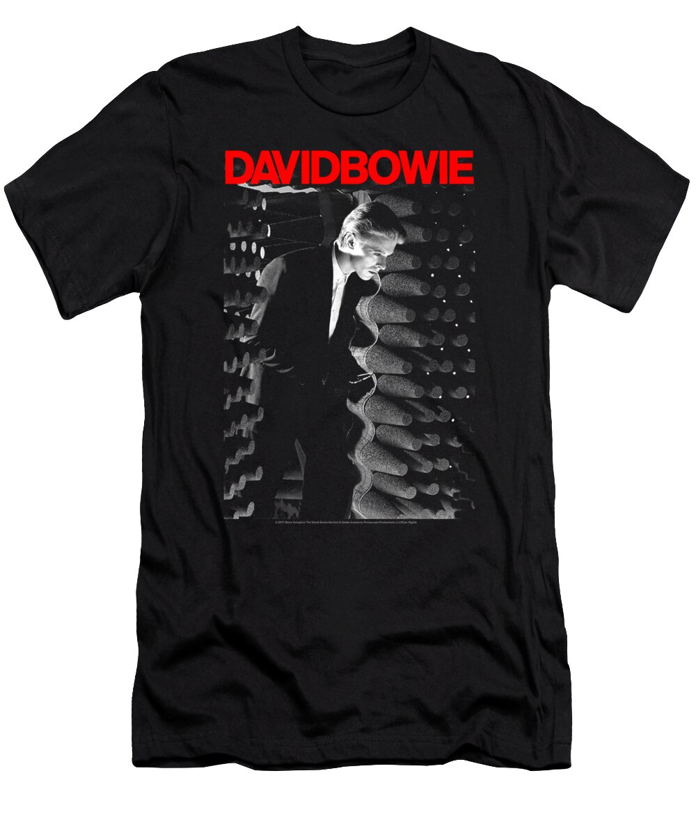  David Bowie T-Shirt featuring the digital art David Bowie Station by Sarah Burdekin