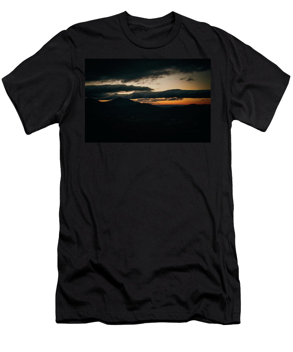 Mountain Sunrise T-Shirt featuring the photograph Dawn at Sharp Top by Deb Beausoleil