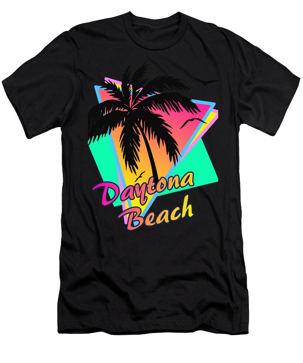 California T-Shirt featuring the digital art Daytona Beach by Filip Schpindel