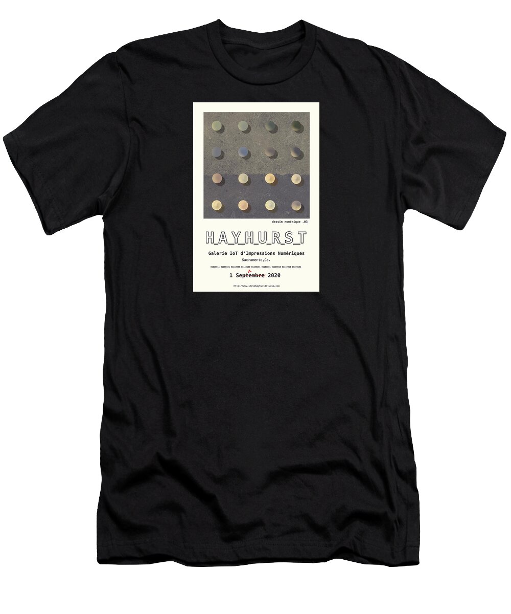  T-Shirt featuring the digital art Dessin Numerique by Steve Hayhurst
