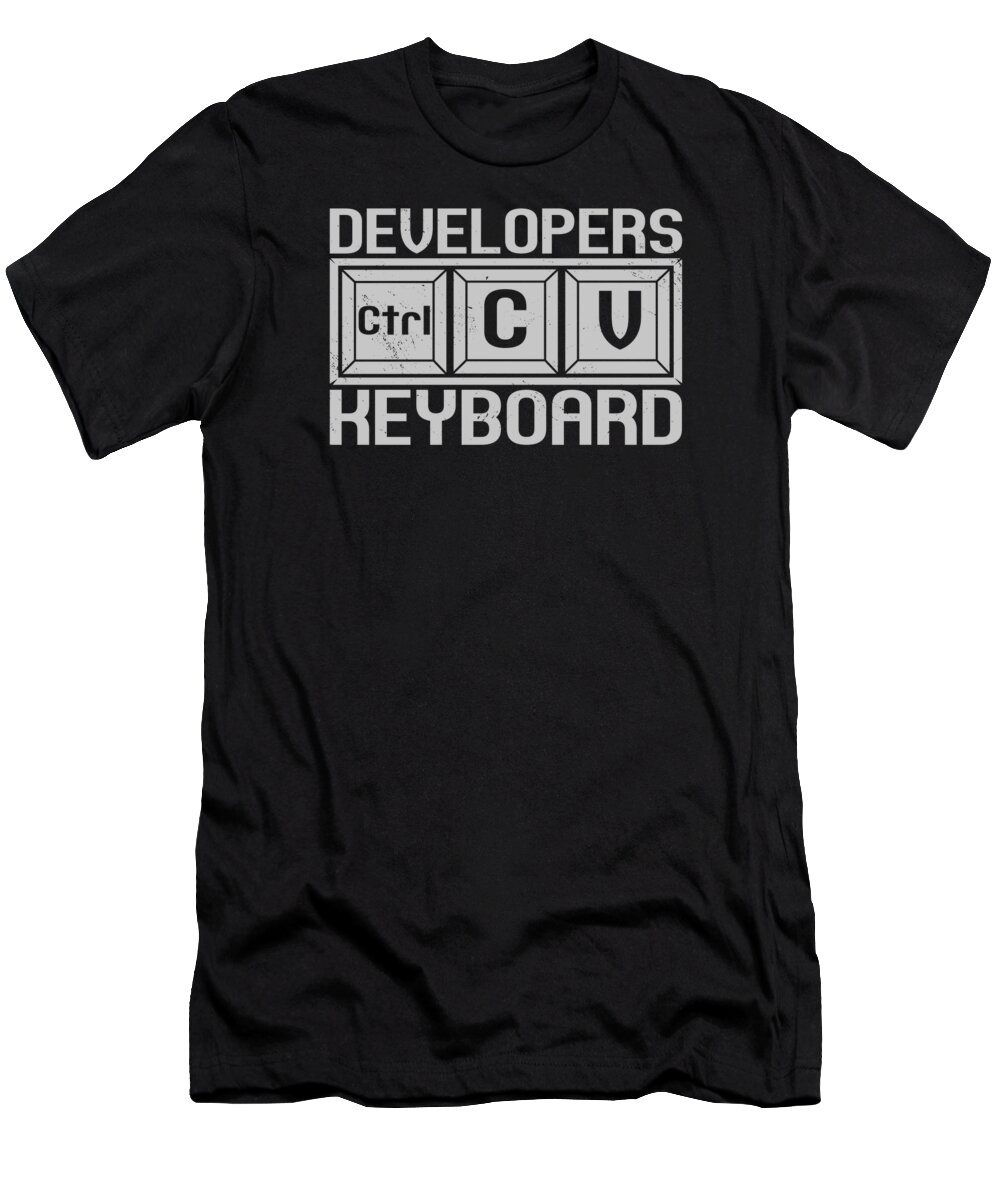 Developer T-Shirt featuring the digital art Developer Programmer Coder Computer Language by Toms Tee Store