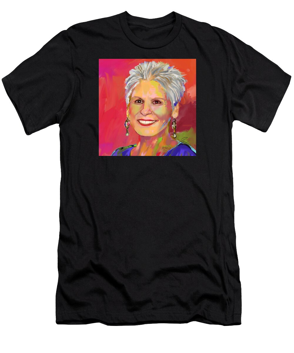 T-Shirt featuring the painting Dianne Roy by Jackie Medow-Jacobson