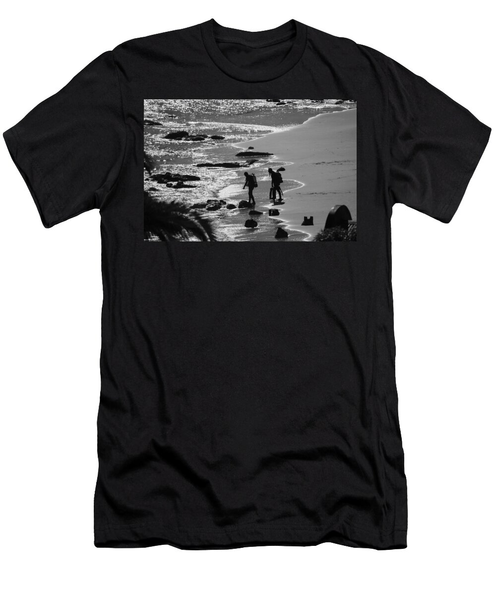 Diver T-Shirt featuring the photograph Divers at Dawn by Bonny Puckett