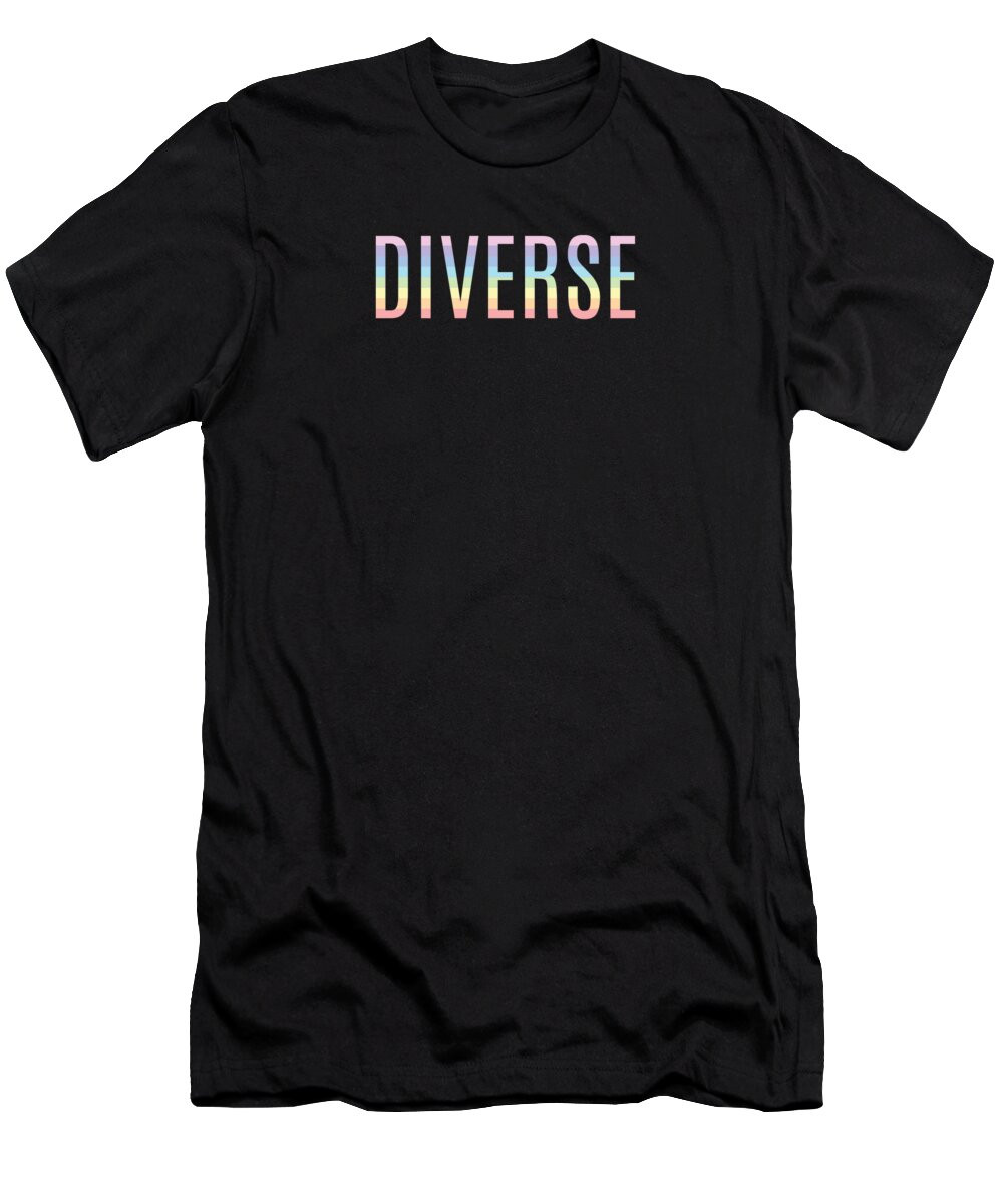 Neurodiversity T-Shirt featuring the digital art Diverse Af Celebrate Neurodiversity by Me